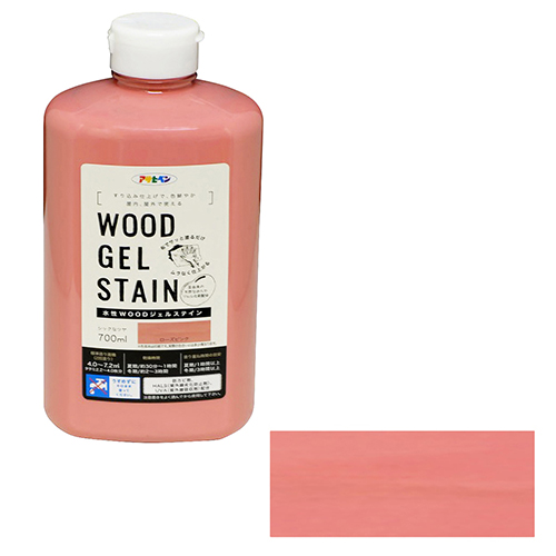水性WOODジェルステイン アサヒペン 塗料・オイル 水性塗料2 700ml ローズピンク