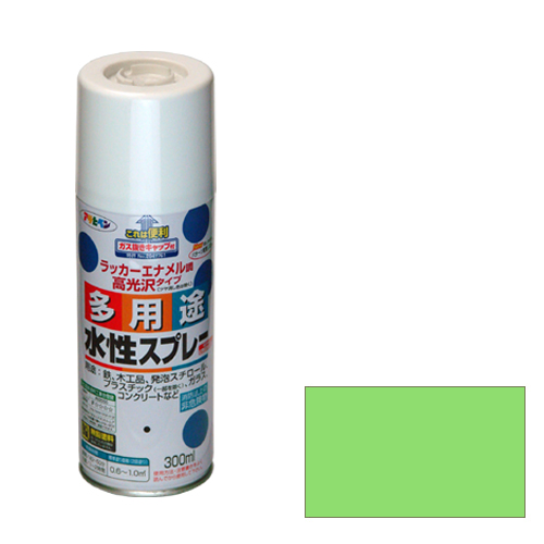 水性多用途スプレー アサヒペン 塗料・オイル スプレー塗料 300ml フレッシュGR